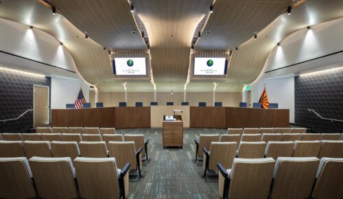 City of Eloy Council Chambers aisle view