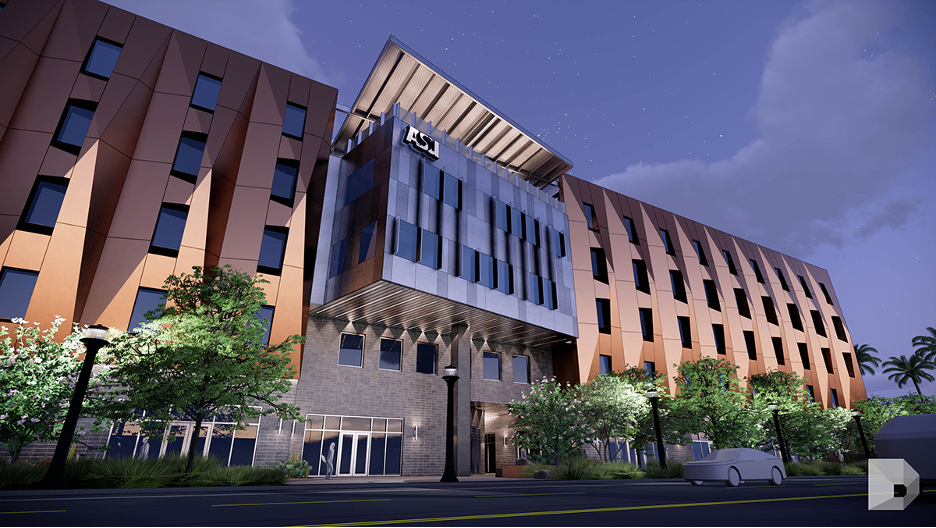 Arizona State University Wrap Building 3D Rendering