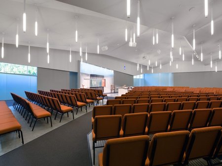 Congregation or Hadash Synagogue Interior Aisle